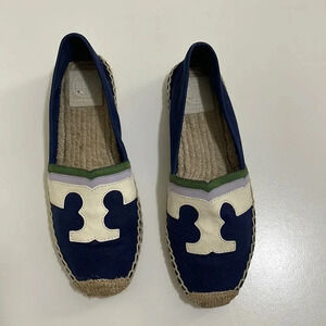 Tory Burch Espadrille Canvas Flats - Size 7